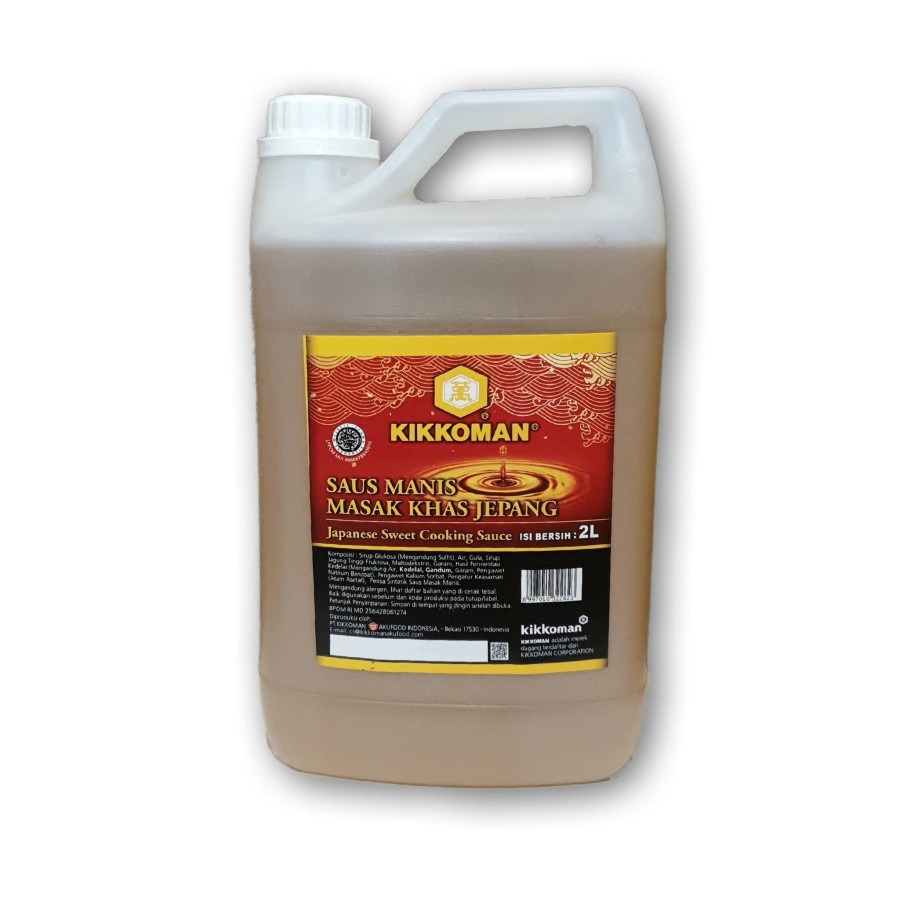 

Kikkoman Japanese sweet Cooking sauce 2 liter bumbu nasi sushi halal