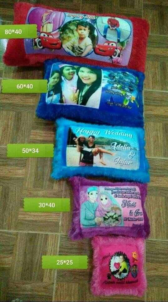Bantal Foto 60x40cm | Guling 65cm
