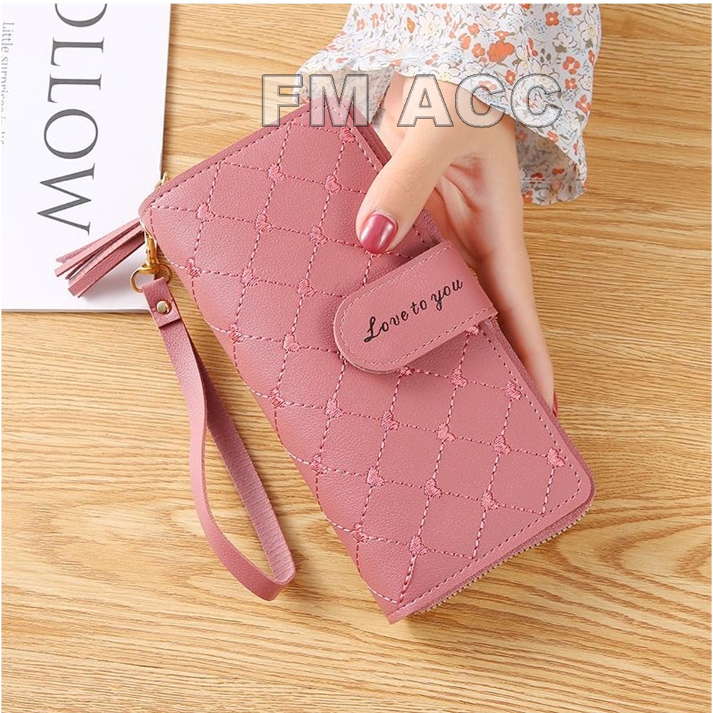 Dompet Wanita Lipat Panjang Dompet Wanita Korea Style Import Real Pict Harga Grosir