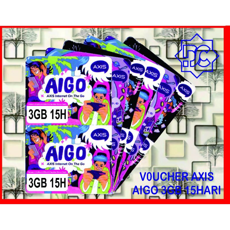 Voucher Axis 3Gb 15 Hari