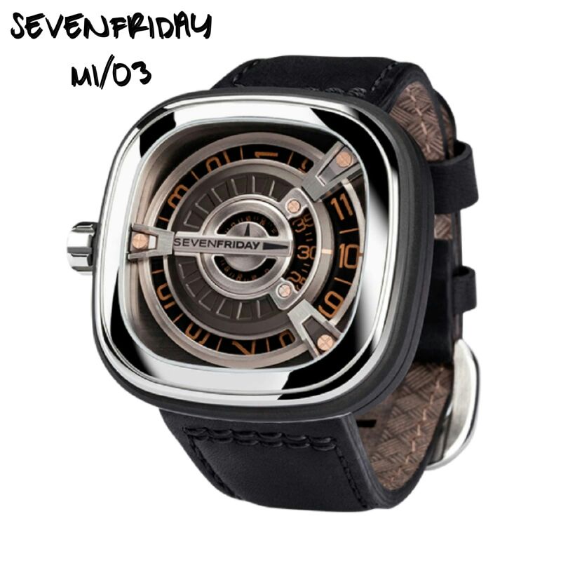 SEVEN FRIDAY SF M1/03 JAM TANGAN PRIA GRATIS BOX ORI DAN TALU RUBBER