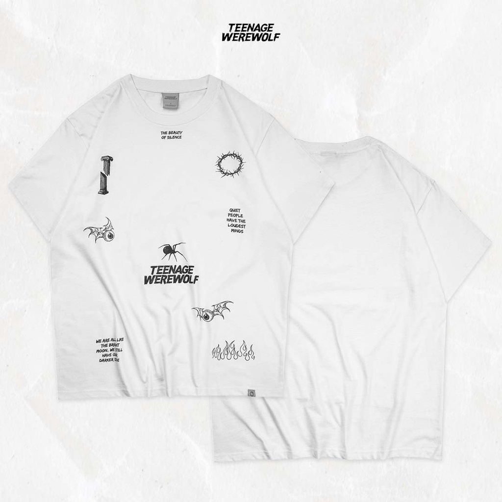 Teenage Werewolf Tshirt Quiet White