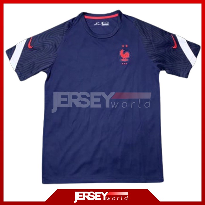 Jersey Prancis France Training Prematch Navy 2020-2021 PREMIUM GRADE ORI