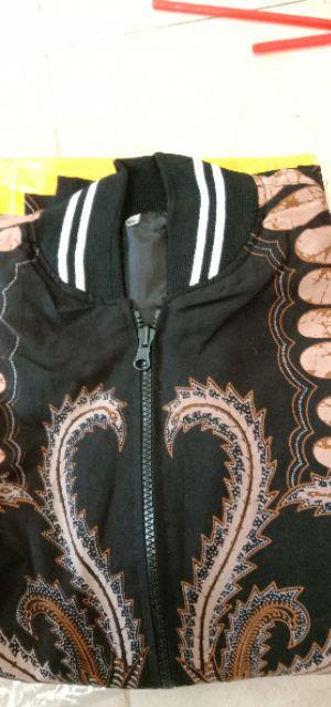 (1kg=4pcs) Jaket Batik Lengan Panjang Batik Ori Nareswari Janindro Batik Solo Seragam Batik