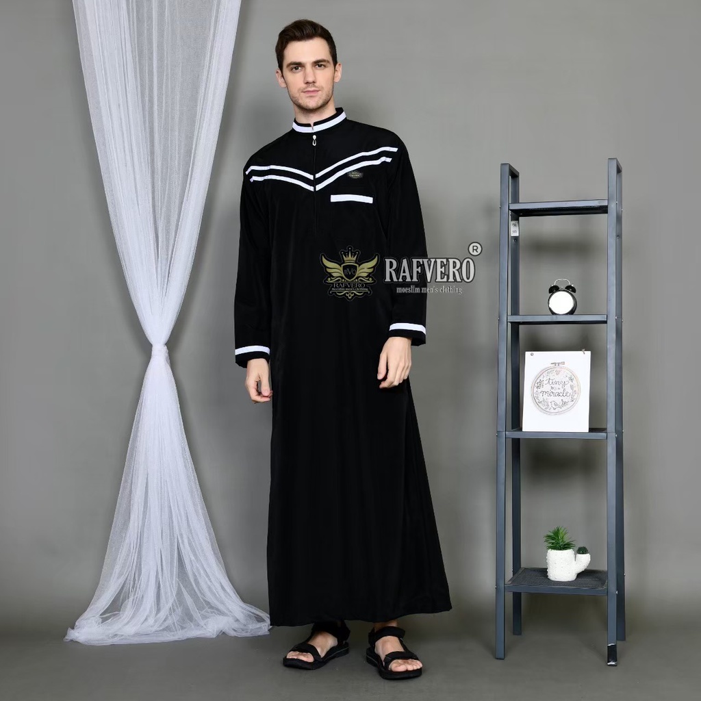 Jubah Gamis Muslim Pria Dewasa Zafran Original Rafvero