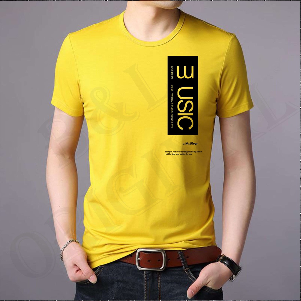 BS TERLARIS BAJU KAOS  USIC TANGAN PENDEK PRIA DAN WANITA GOOD QUALITY