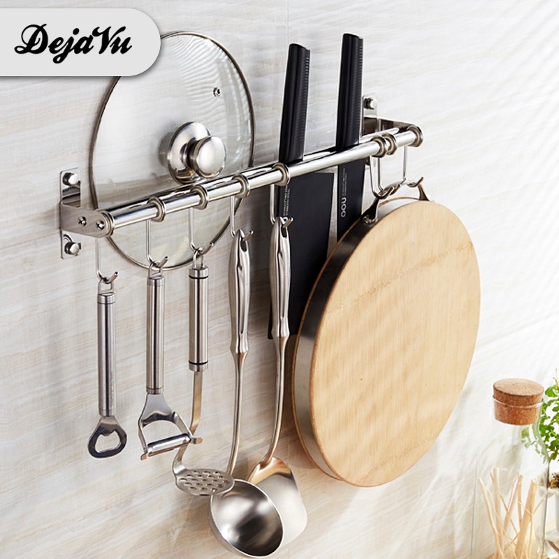 Dejavu Gantungan Rak  Dapur  Rak  Gantung  Stainless Steel 8 