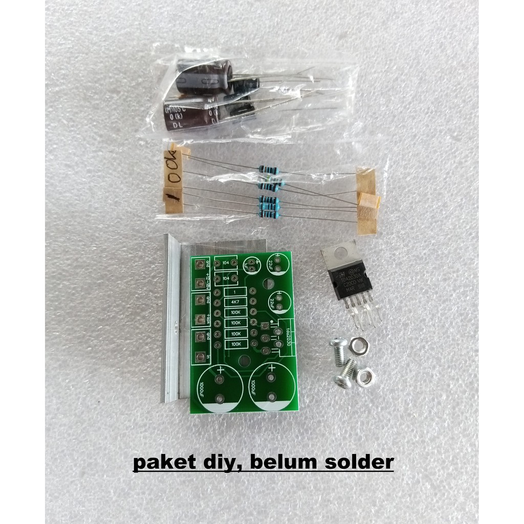DIY Mono TDA2030 14W Power Amplifier Single VCC