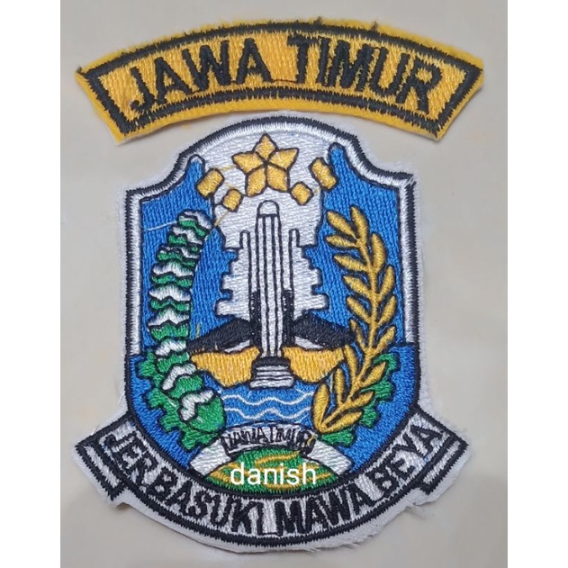 BET BORDIR LOGO PEMPROV PROVINSI JATIM,JAWA TIMUR JER BASUKI MAWA BEA