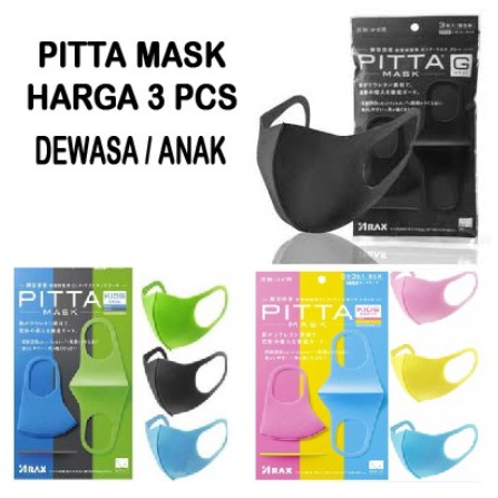 Masker SCUBA PITTA MASK ARAX Dewasa Anak BUKAN Kain