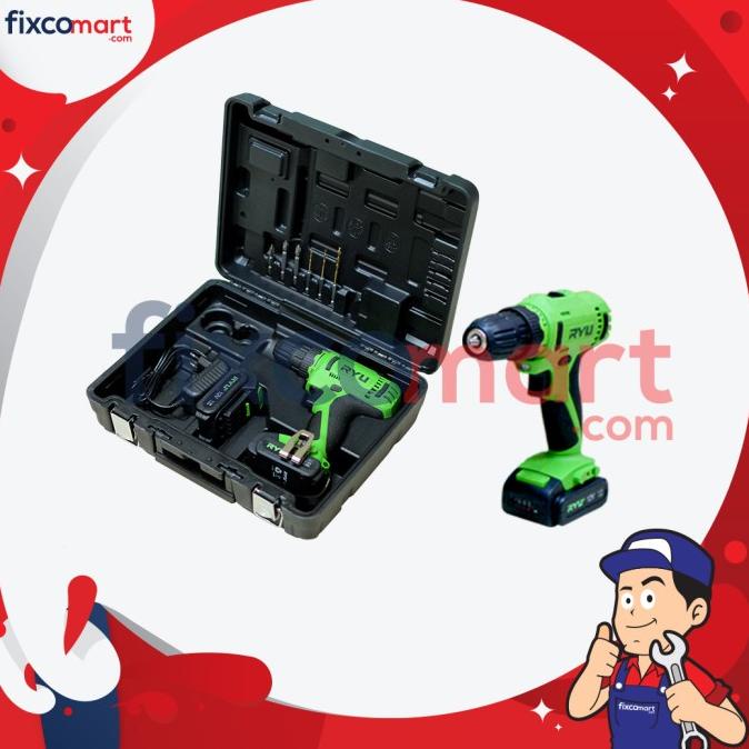RYU Mesin Bor Tangan Cordless RCD 12V / Mesin Bor Baterai Portable
