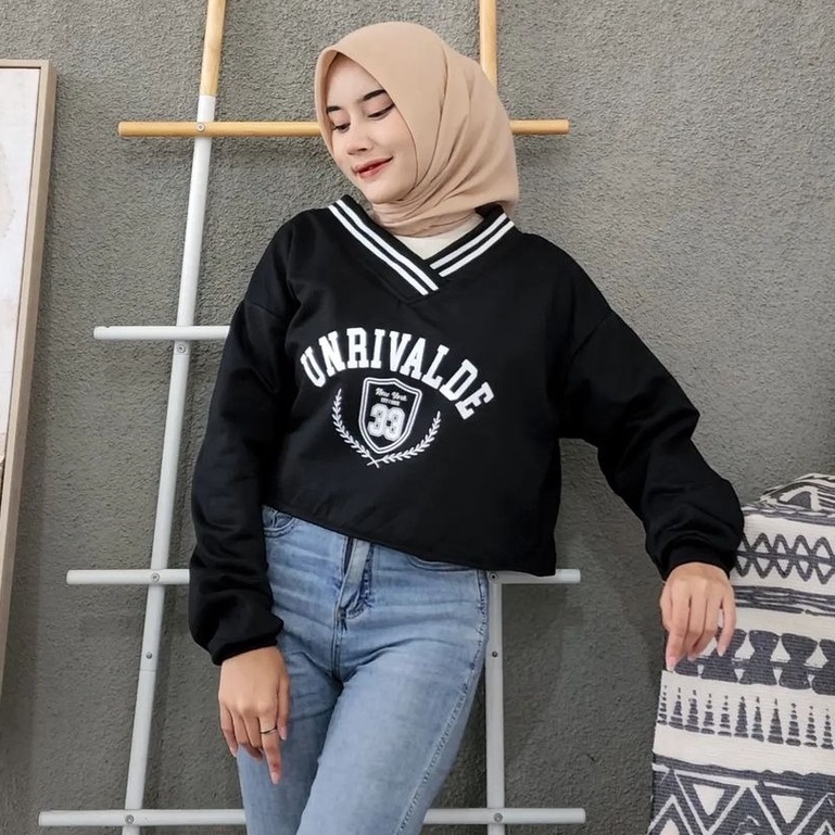 MVP - Unrivalde Crop - Sweater Crop Wanita Kekinian