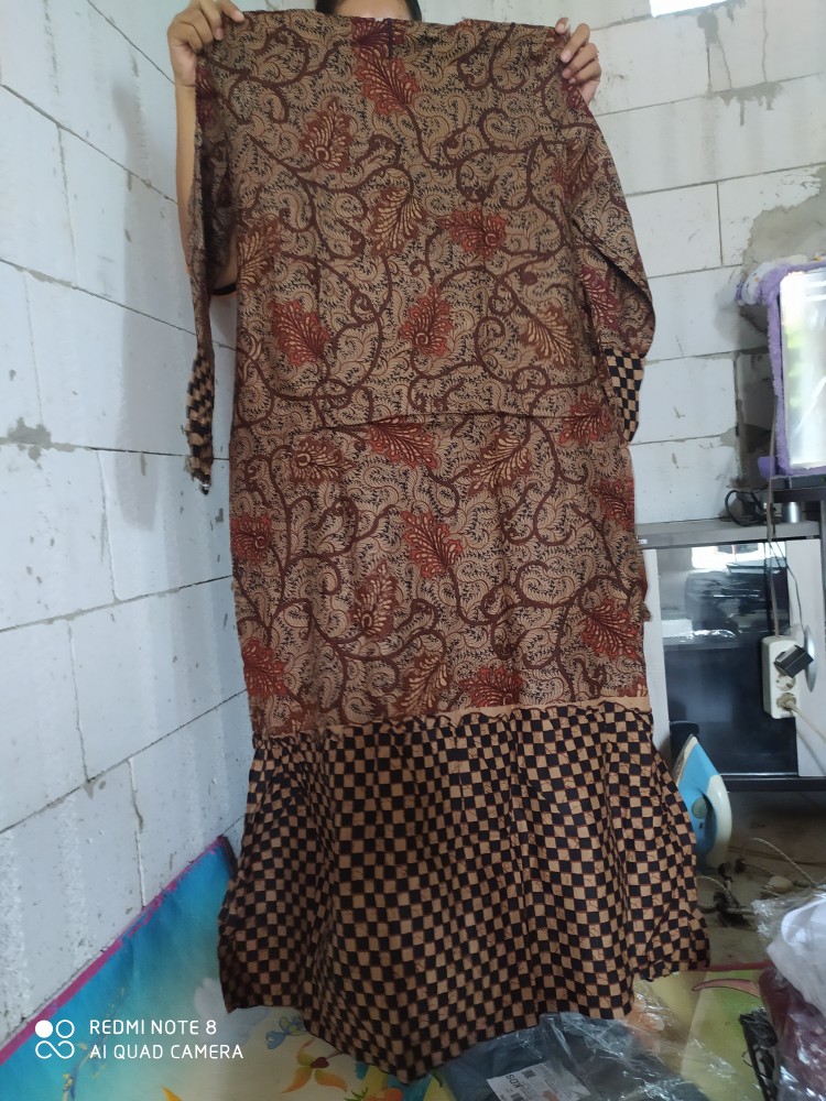 Gamis Batik Manggar, Padi, Sekar, Cantik, Kubis, Daun