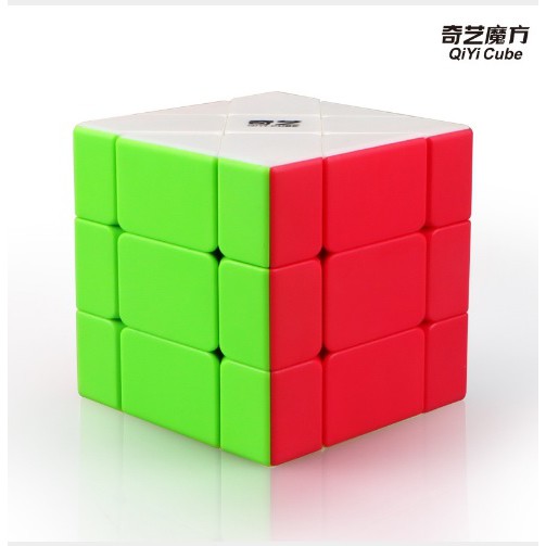 Rubik 3x3 qiyi Fisher Stikerless magic cube Speed Guanlong