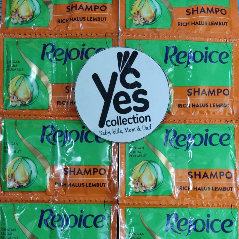 Rejoice sampo Renceng 12 Pcs sachet Shampo rencengan rejoise hijab anti ketombe rich halus lembut