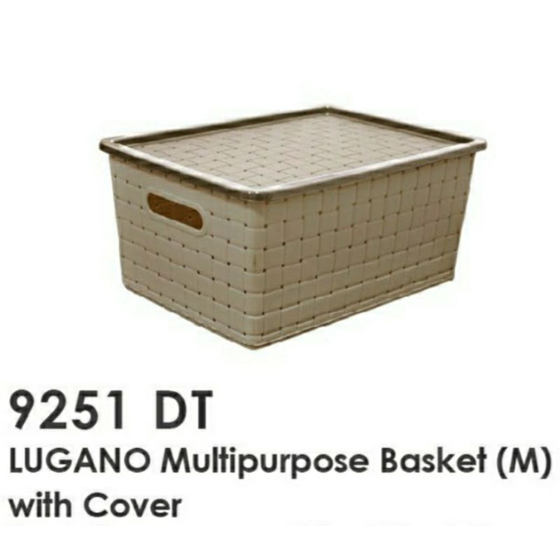 keranjang rotan lugano - merek Hawaii size M