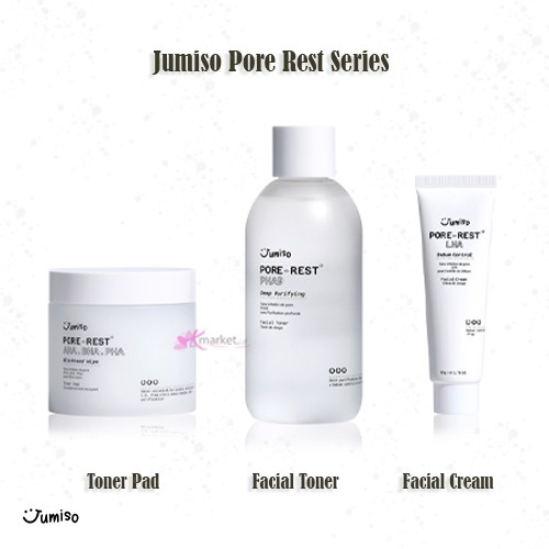 JUMISO PORE-REST Facial Cream 50g | Facial Toner 250ml | Toner Pad 70ea