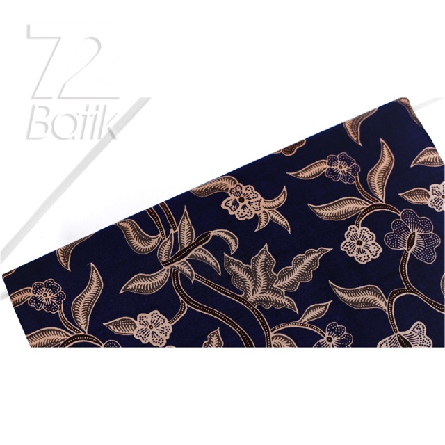 KAIN BATIK PREMIUM Bahan Katun Motif Kembang Warna Hitam Itm Black 727241 Cap 72 Jarik Jarit Samping Kebat Panjang Batik Katun Modern Premium Bahan Seragam Batik Pernikahan Kantor Keluarga Murah Kamen Jadi Batik Bali Lembaran