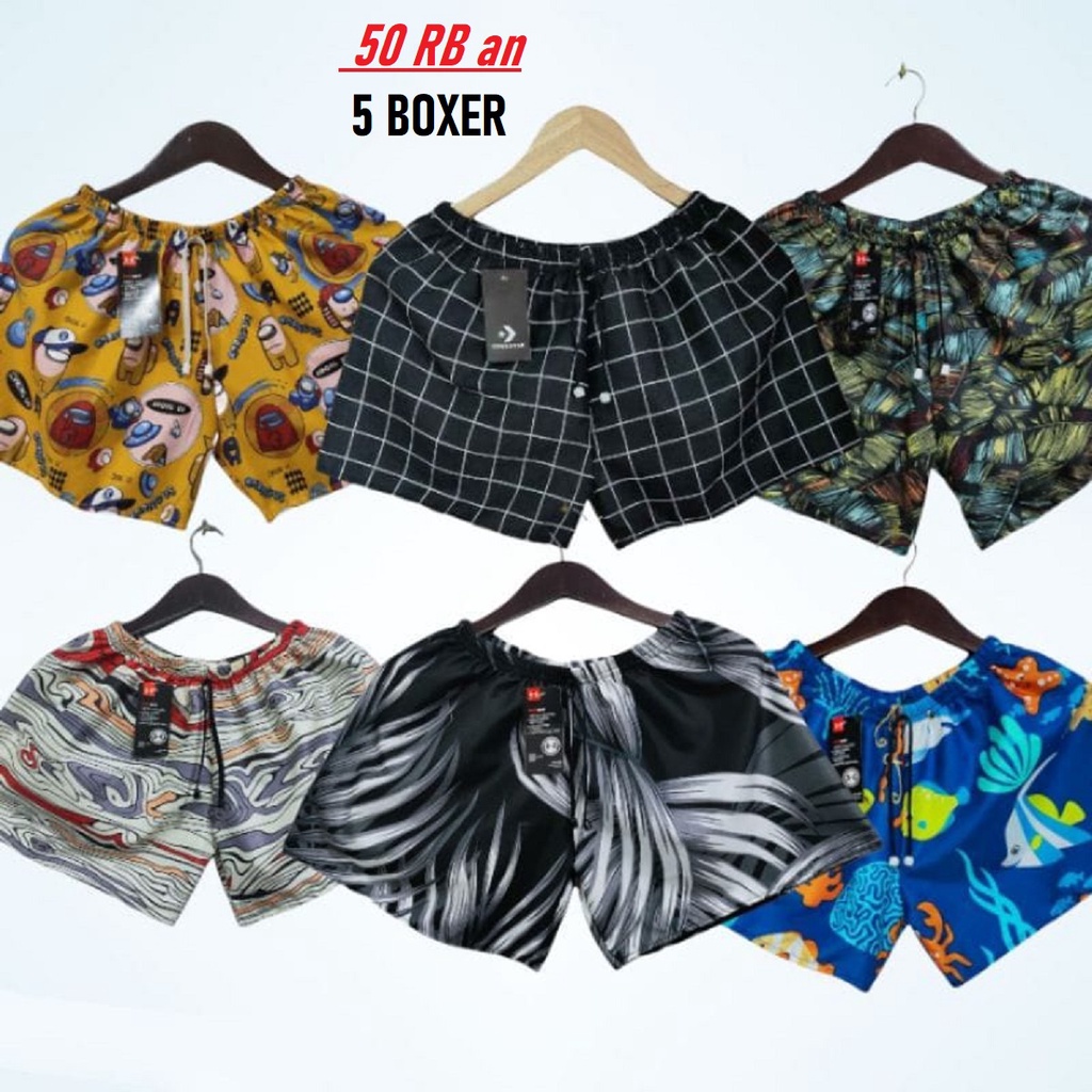 5 BOXER MOTIF UNISEX