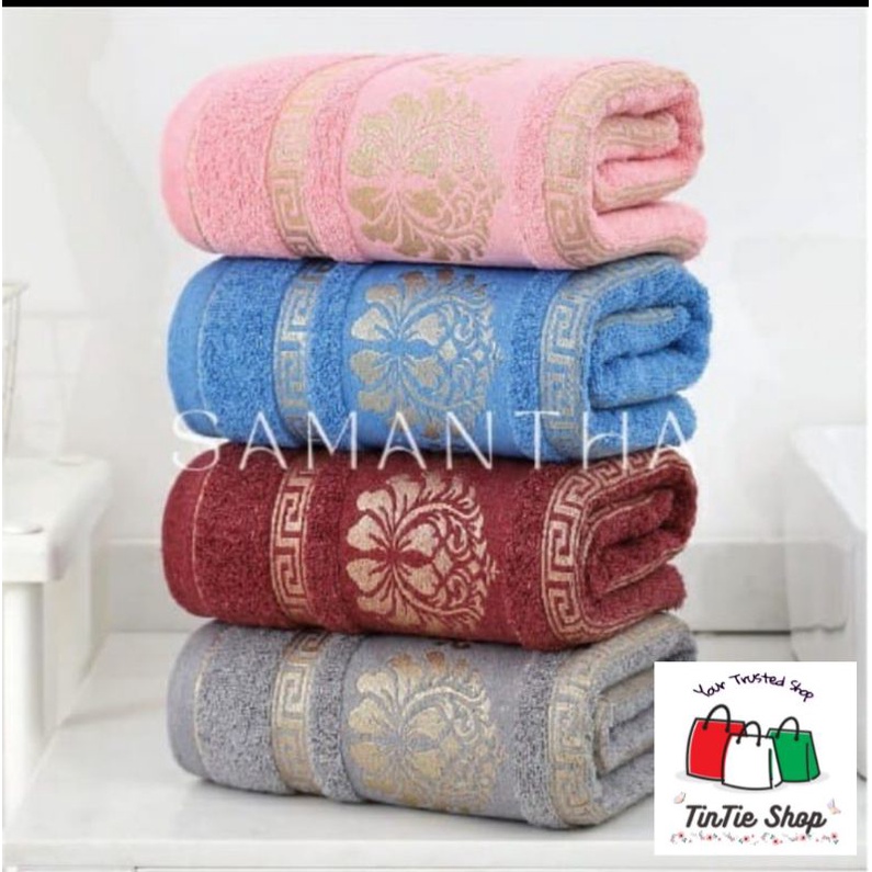 Handuk mandi motif premium 70 x 140 cm