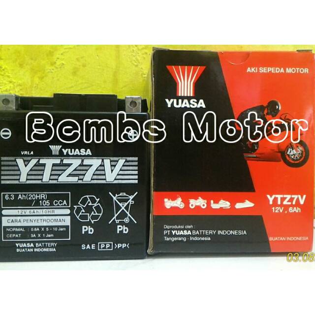 AKI YUASA YTZ7V Limola YTZ7V MOTOR YAMAHA NMAX AEROX AKI YUASA YTZ7V Limola YTZ7V MOTOR YAMAHA NMAX AEROX