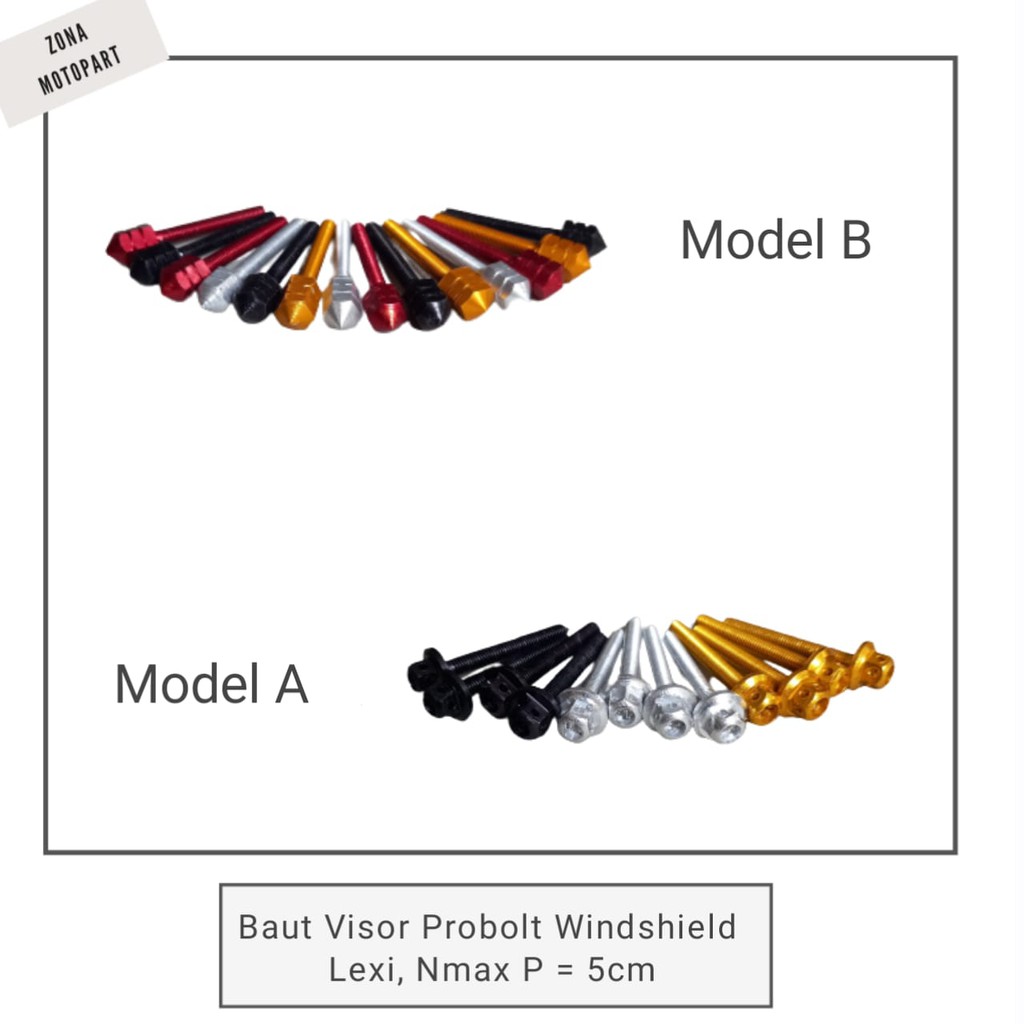 Probolt Baut Visor Windshield Nmax Lexi