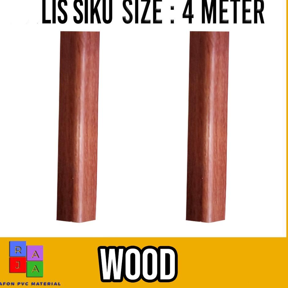 SALEE.. Lis Siku Untuk Plafon PVC Motif Kayu Coklat Harga Permeter