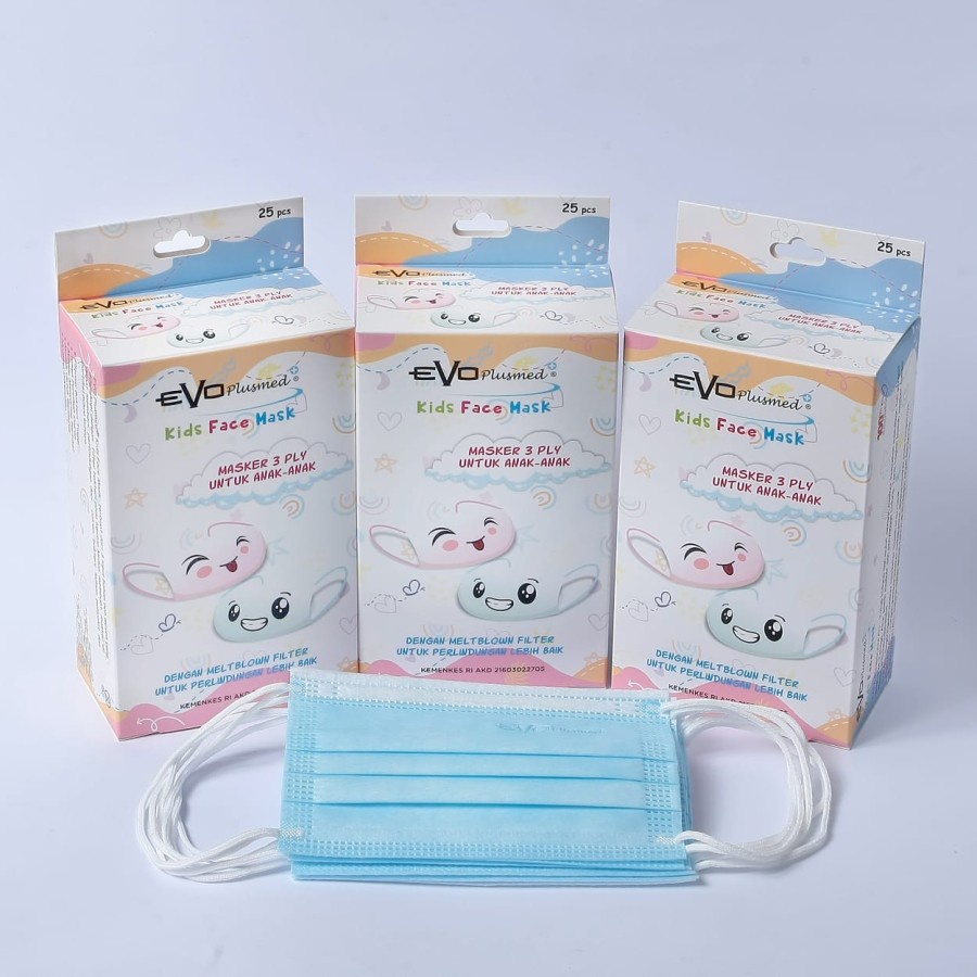 Masker Anak 3ply medis Evo plusmed