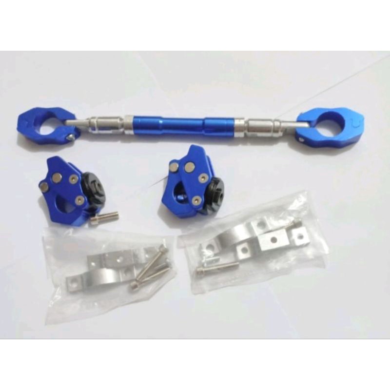 paket stabilizer palang stang + 2 pcs gantungan barang PCX 150 -160f full cnc