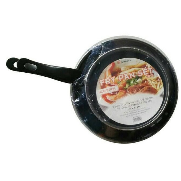 Teflon Frypan Set 2in1 18cm dan 23cm / Fry Pan Wajan Murah