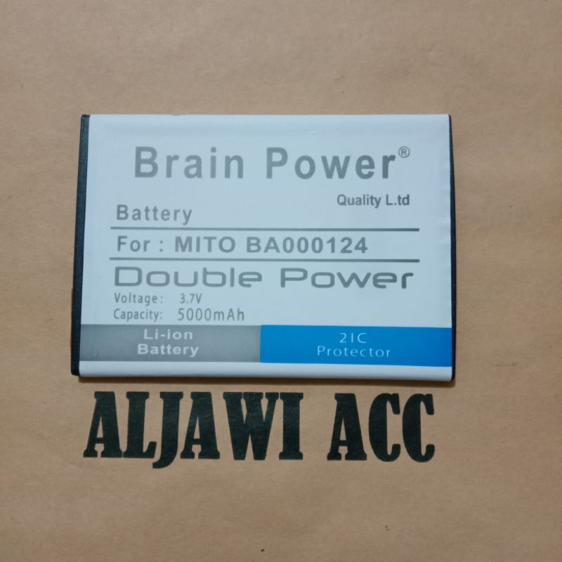 BATRE BATERAI BATTERY MITO A230 / MITO A91 BA000124 DOUBLE POWER BATTERY HP