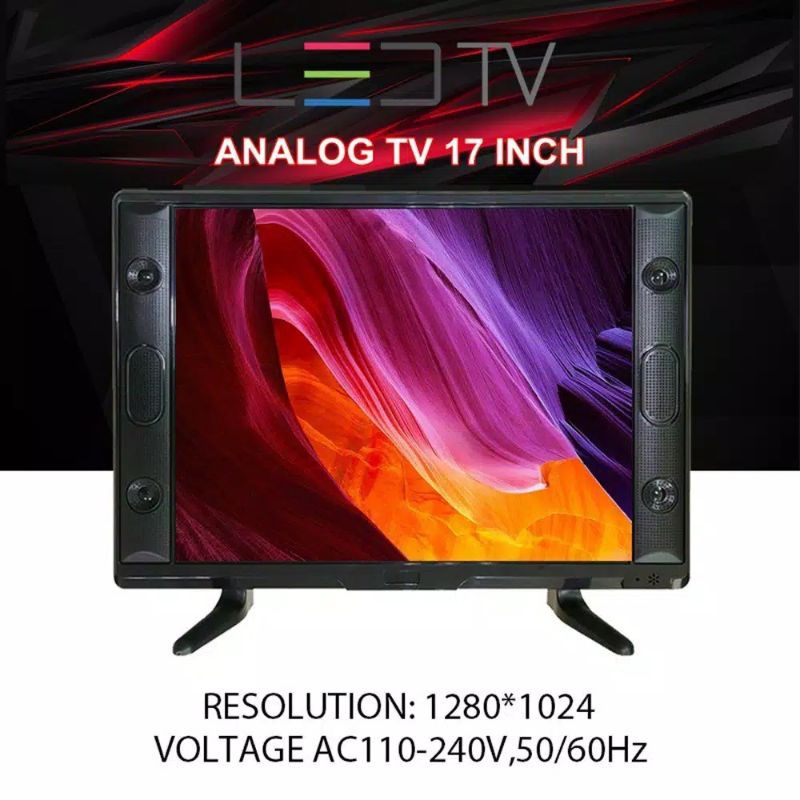 PROMO LED TV 17 INCH  GAMBAR HD SUPPORT COLOKAN USB HDMI VGA