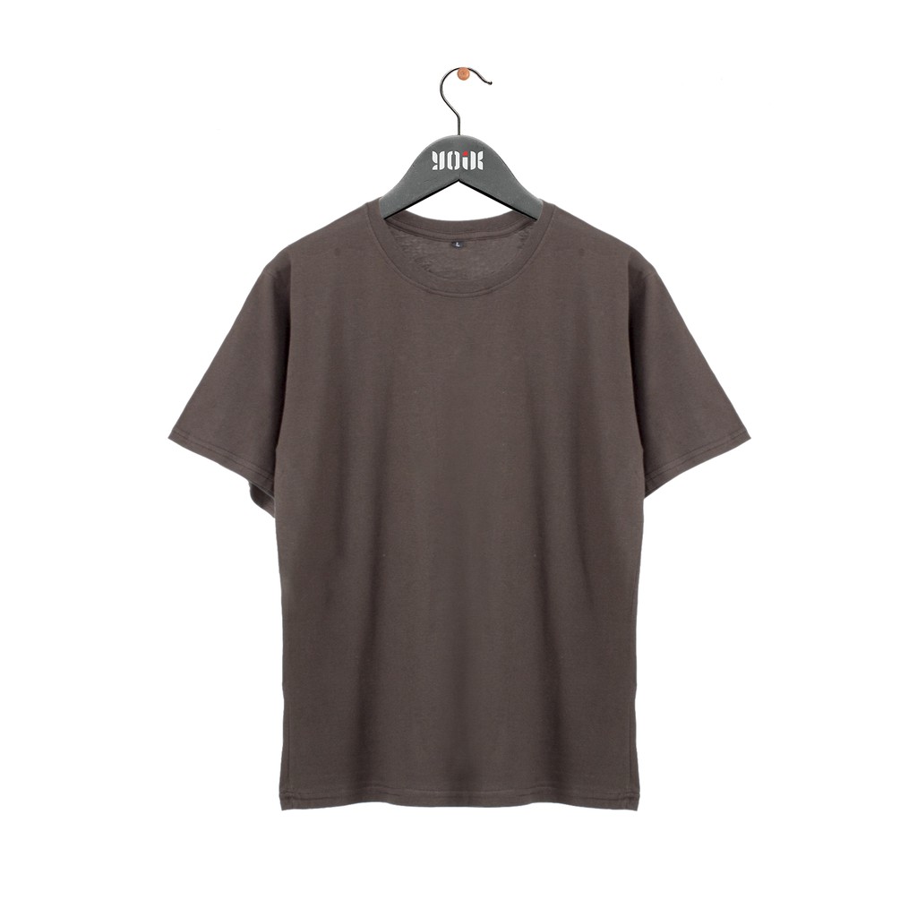Kaos Polos Basic Coklat Tua