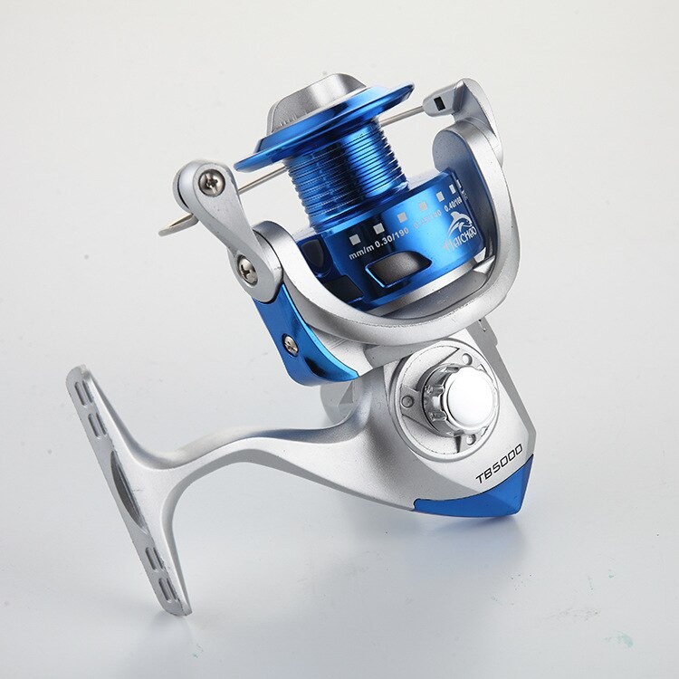 Alat Pancing Haichou TB4000 Reel Pancing Spinning Fishing Reel 12 Ball Bearing - Silver Blue