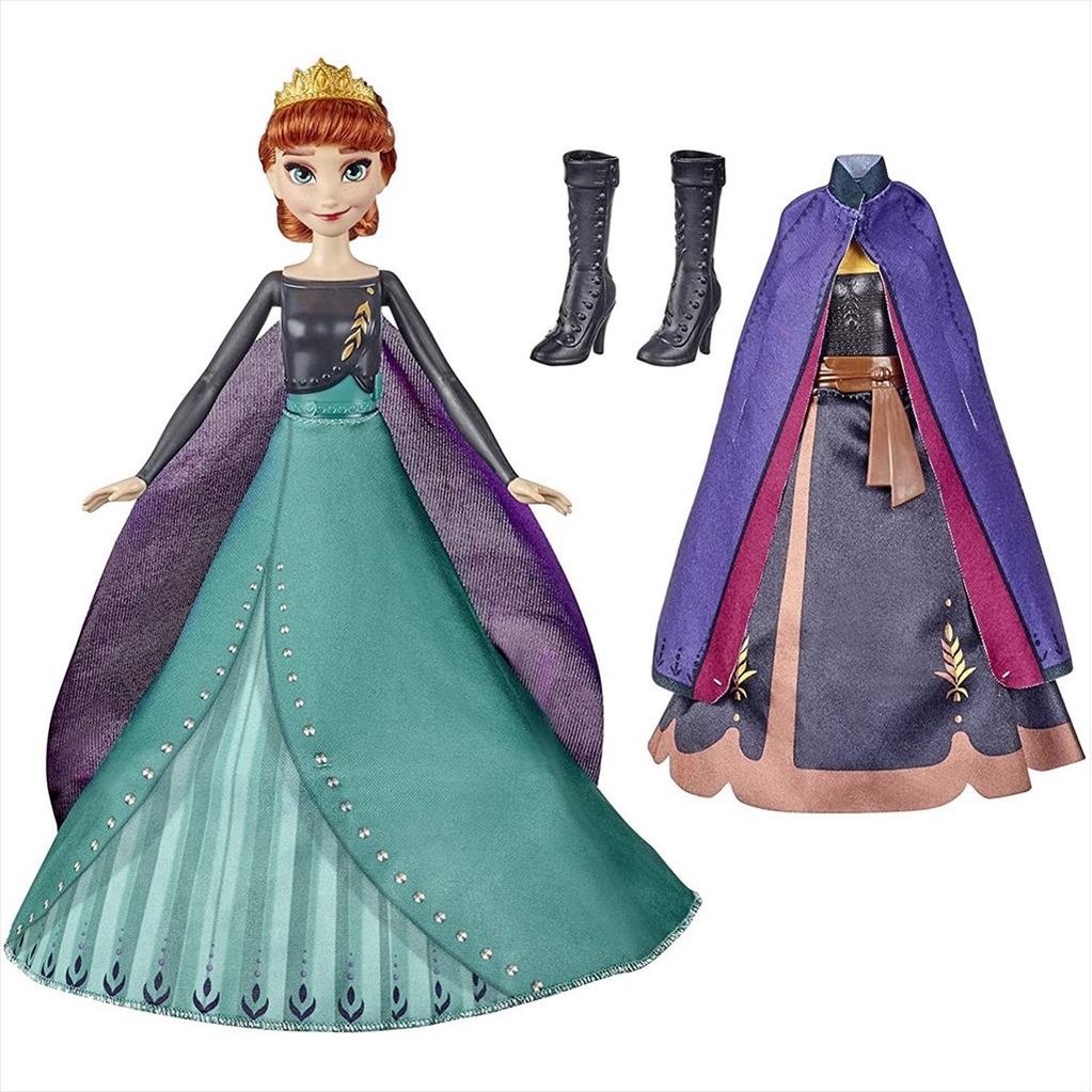 Hasbro Disney Frozen E9419 Anna Queen Transformation Doll Boneka