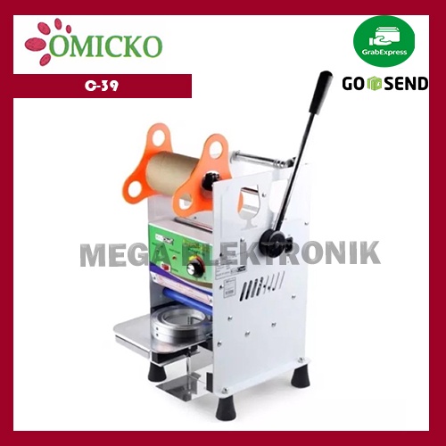 OMICKO C-39 Cup Sealer Mesin Press Minuman Alat Perekat Plastik Minuman