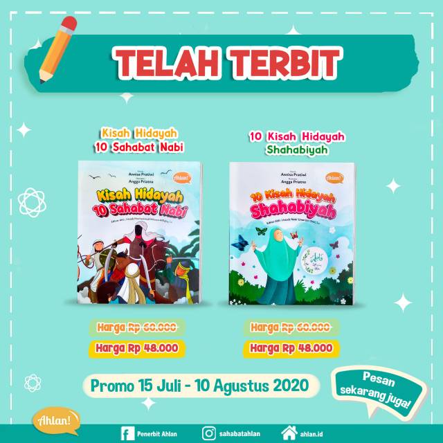 Jual Kisah Hidayah 10 Nabi + Kisah Hidayah Shahabiyah By Ahlan | Shopee ...