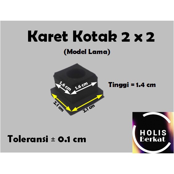 Karet Kotak 2 x 2 cm (Model Lama)