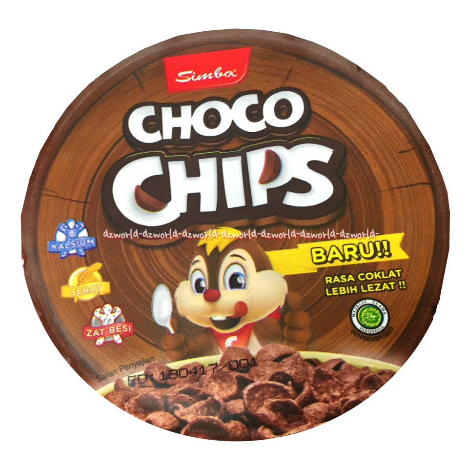 Simba Choco Chips Susu coklat choco milk cup Sereal Simba Mangkok Simbachoco