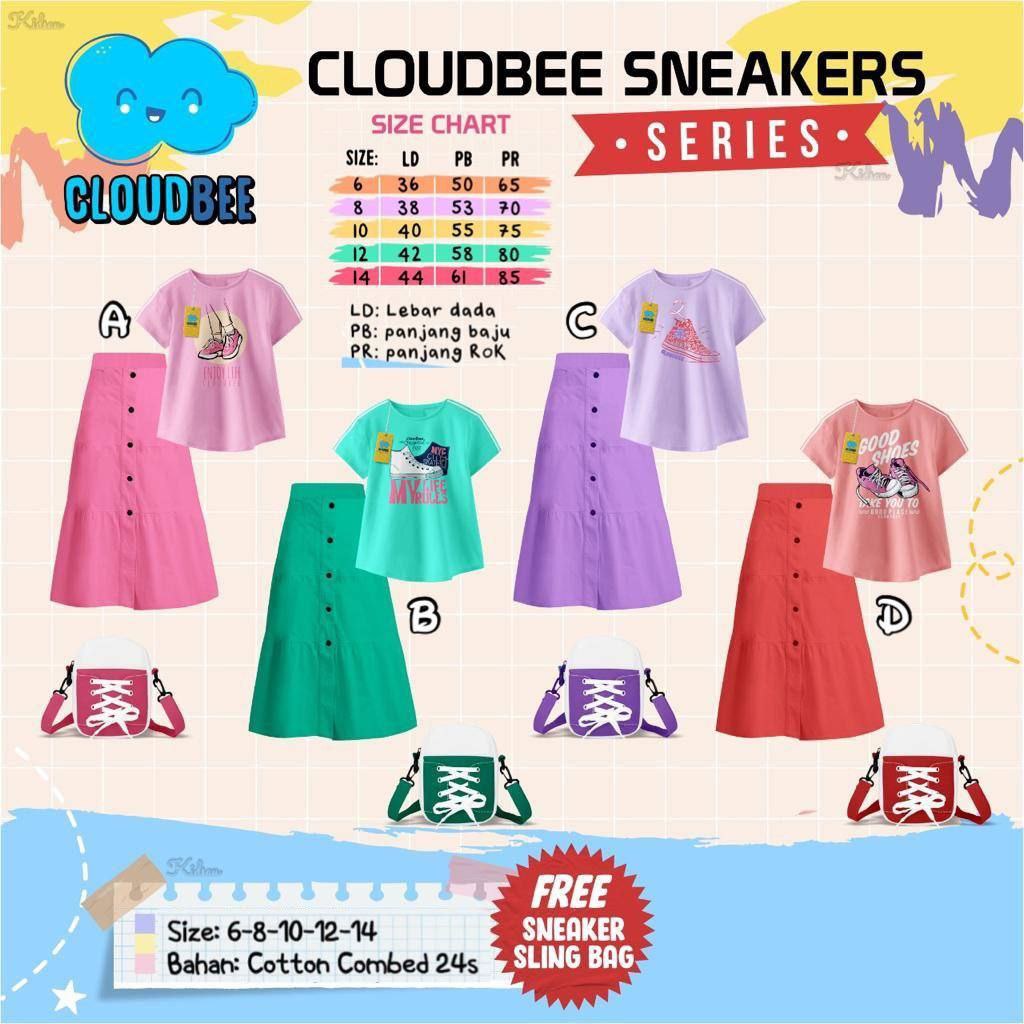 Setetaln rok anak Girl Sneakers Free Slingbag by Cloudbee