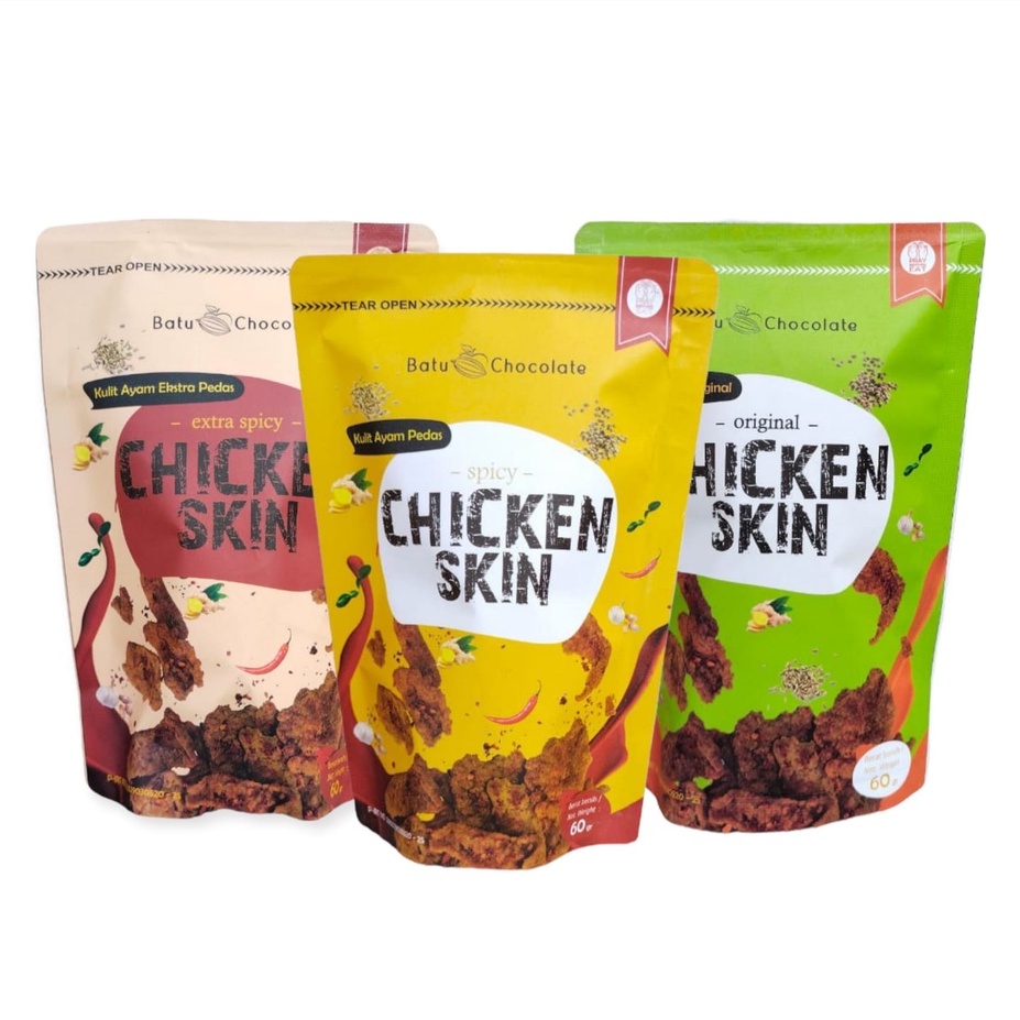 One Mandiri Sukses - Chicken Skin ~ Keripik Kulit Ayam ~ Oleh Oleh Khas Malang ~ Camilan enak ~ Camilan Pedas