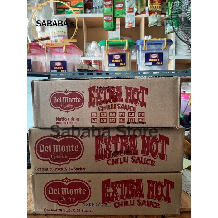 

Delmonte SausSaos Sambal Extra Hot Sachet 1 Dus
