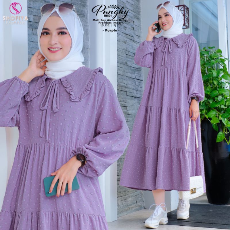 PUNGKY MIDI DRESS ORI BY SHOFIYA