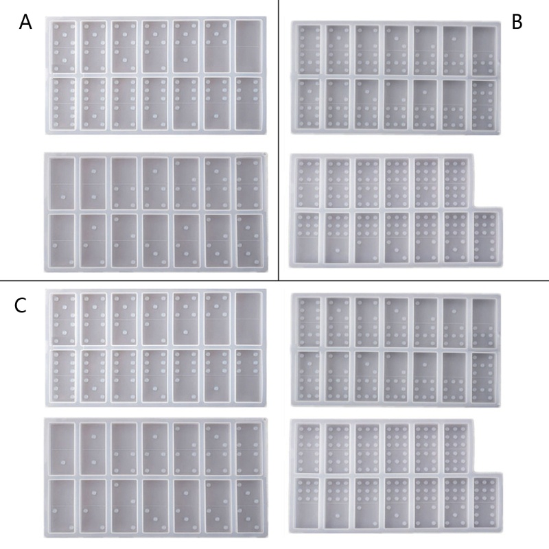 SIY  DIY Domino Resin Molds Domino Epoxy Resin Molds Silicone Domino Game Mold Silicone Molds for Domino DIY Resin Art Crafts