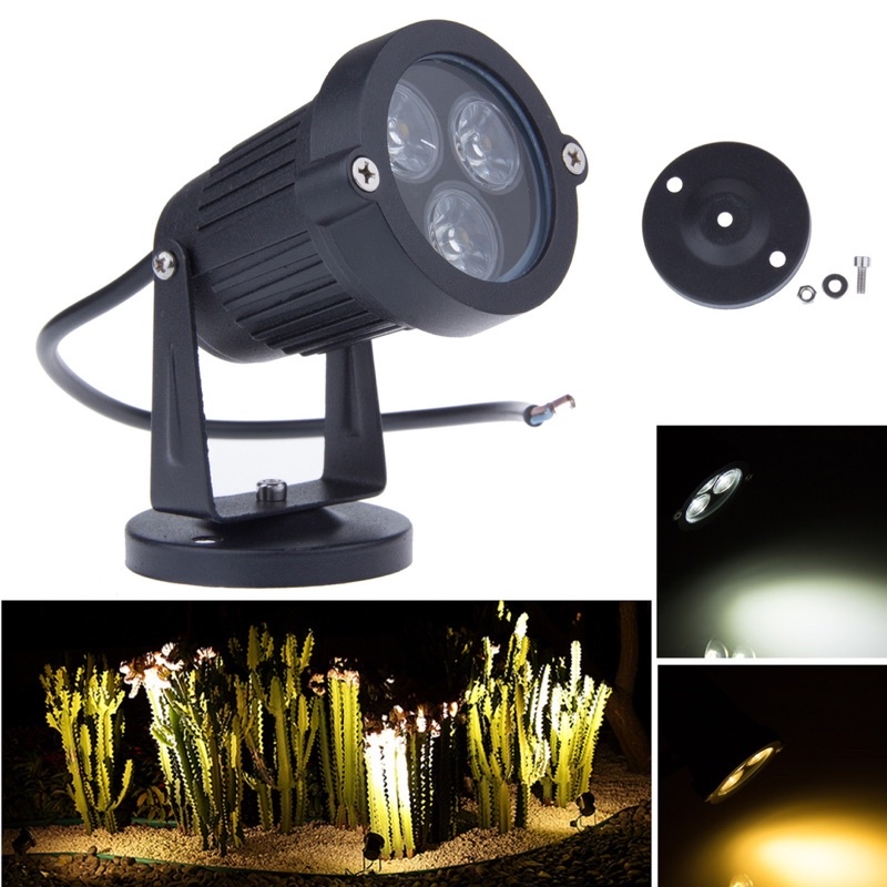 Lampu LED Taman Halaman Teras Outdoor Sorot 3W Watt Tancap Spot Spotlight Garden Park Light Lamp