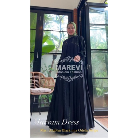MARIAM DRESS BY MAREVI STANDAR GAMIS ABAYA TERBAR