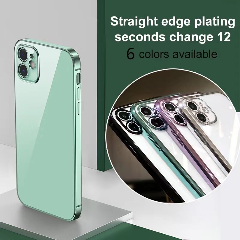 Soft case Bahan metal anti Jatuh Untuk iPhone 11 pro MAX 7 8 plus X XS MAX XR