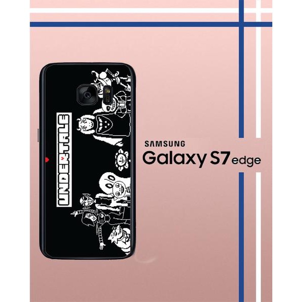 Casing Custom Hardcase Polycarbonate Hp Samsung Galaxy S7 Edge Case Cover undertale W3915