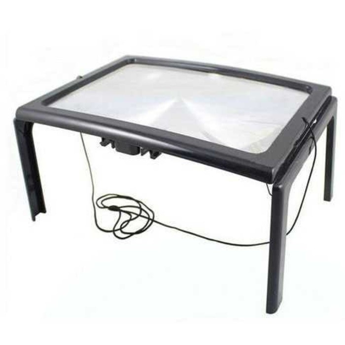 

Meja Kaca Pembesar / Kaca Pembesar Bentuk Meja dengan Lampu LED