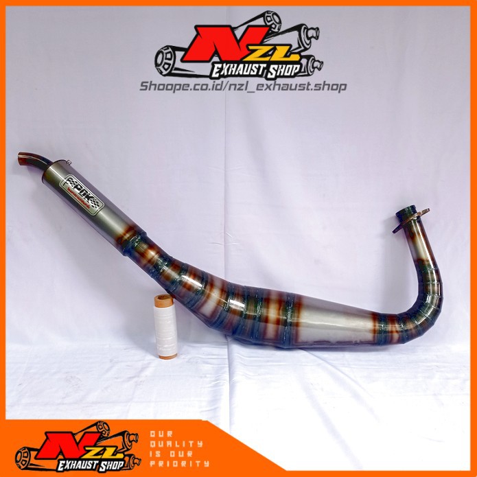 PDK knalpot RX king kolong Telo kobra plat karat